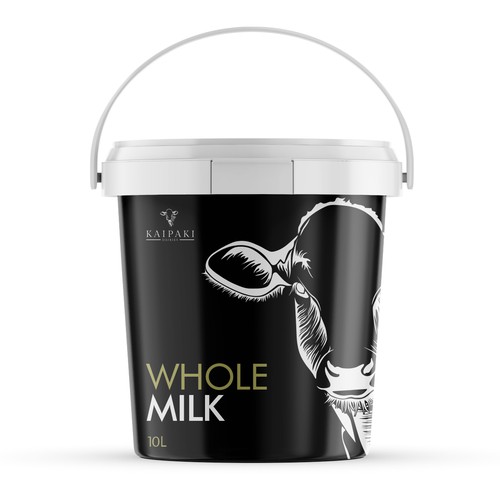 Premium bucket design for the transport of milk. Bucket is used for our milk tap system. Design by PCab Designs