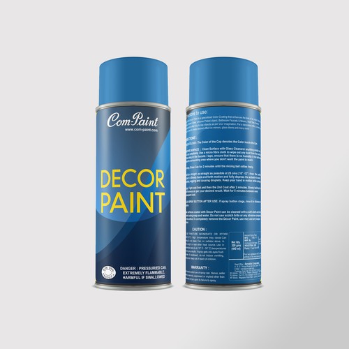 Product Label Design for AEROSOL SPRAY PAINT CAN | Product label contest