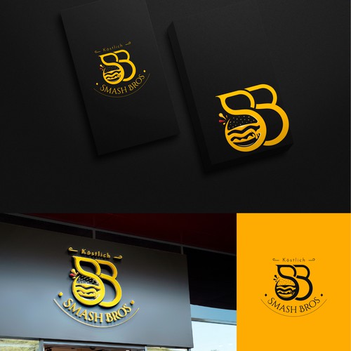 Wir möchten ein Logo mit Wiedererkennungswert für unser Burgerrestaurant Smash Bros Design by Artdityax