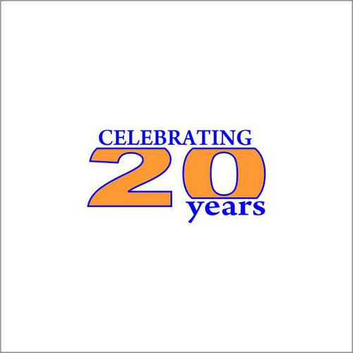 Celebrating 20 years LOGO Diseño de davdc