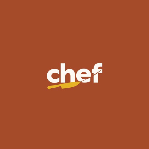 "CHEF": Food & Cooking Social Media Logo Design by Lee Chatte