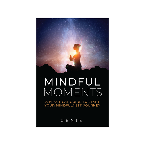 Catchy book cover design for my mindful meditation book. Design by BengsWorks