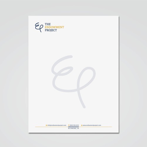 Clean, simple note design, The Endowment Project Design by Tcmenk