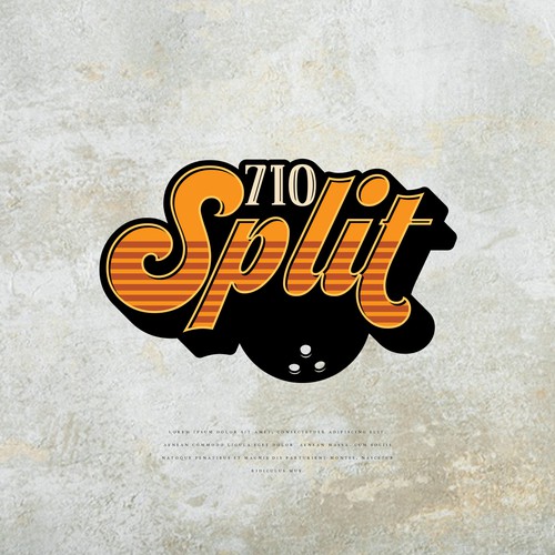 Retro bowling alley logo Design by ShemDesigns