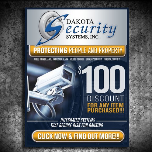 Bank Security Banner Ad Design by Vallcism