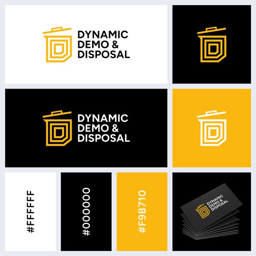 Abstract construction style logo for demo/junk removal business Design by Md. Faruk ✅