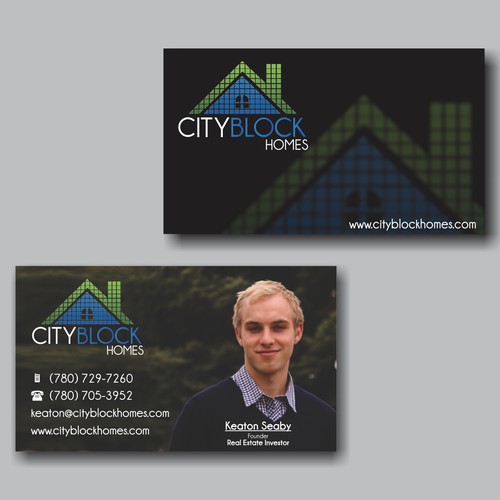 Business Card for City Block Homes!  Design by Berlina