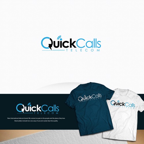 Quick Call needs Quick Logos. Create a powerful logo for a new telecom. Design by Glanyl17™