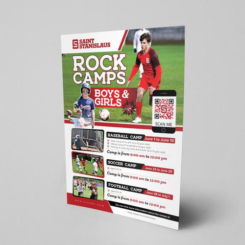 Design a catchy flyer to promote our upcoming sports camps デザイン by idea@Dotcom