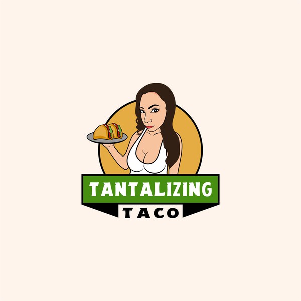 Design by wiro212 titled "Need Fun Sexy Caricature Logo for Taco Burrito Company in NM"