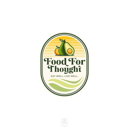 Fresh, Playful Island-Inspired Logo for Food For Thought – Organic Café & Market in the Florida Keys Design by norzone