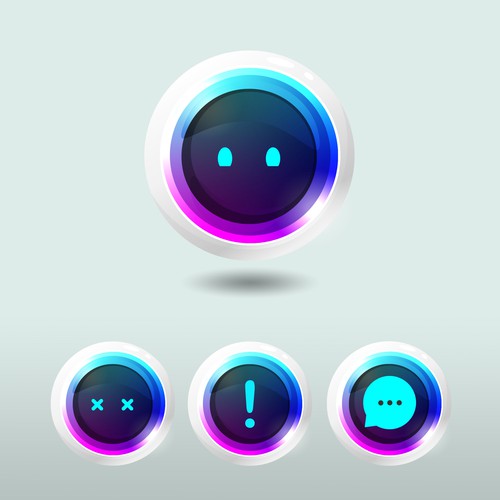 Create a minimalistic avatar for an AI life assistant Design by HannaSymo