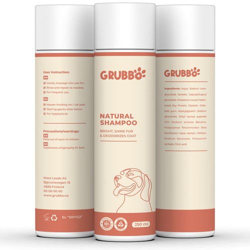 Design label for dog shampoo Design by Imee008