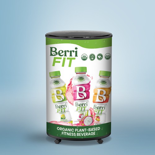 Branded Beverage Cooler Design by maxgraphic