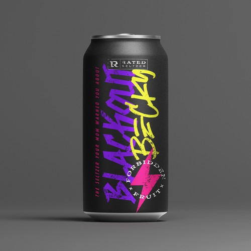 FUN - EDGY - RTD ALCOHOL BRAND DESIGN Design by KJ S