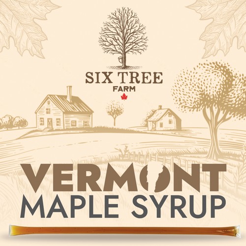 First ever production Maple Syrup Stick label Design by Your Graphics Guru