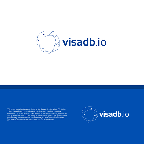 Global visa & immigration platform needs a LOGO. Design by Vanessa Bañares
