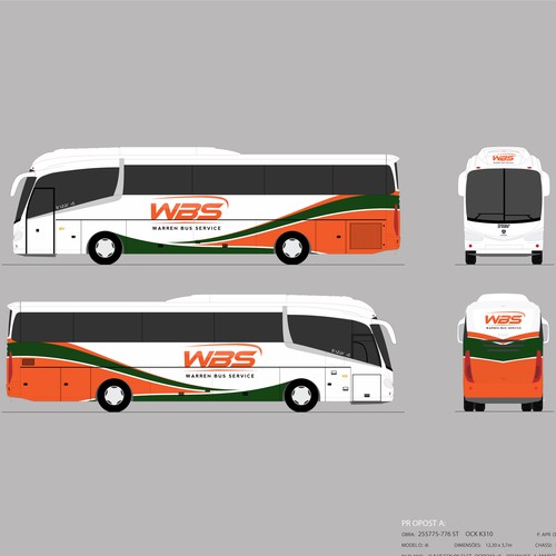 Charter Bus Graphics Incorporating Company Logo Competition Design réalisé par The Faisel