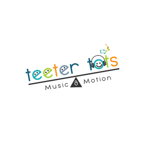 Teeter Totter meets Tumbling Tots - this logo is all about play! Design by Jelena Creative