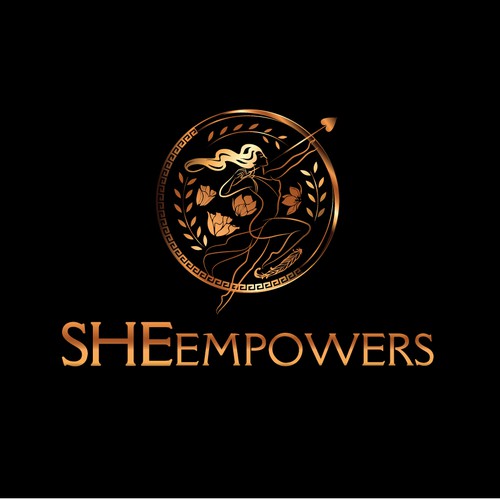 SHEempowers - luxurious design of a woman preferrably in some kind of a circle to appeal to women professionals Design by Marvelous Maria