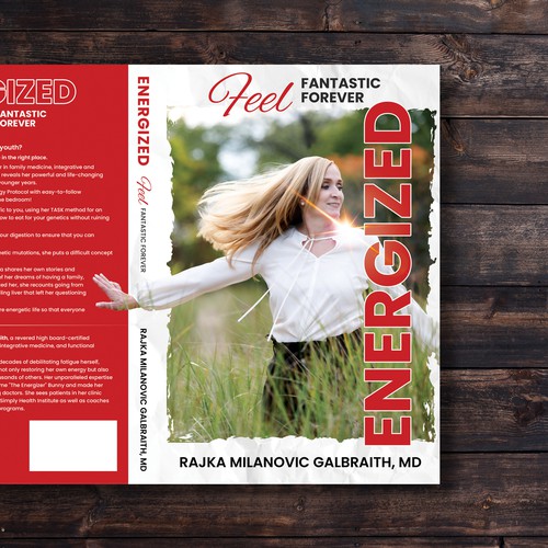 Design a New York Times Bestseller E-book and book cover for my book: Energized Design by designers.dairy™