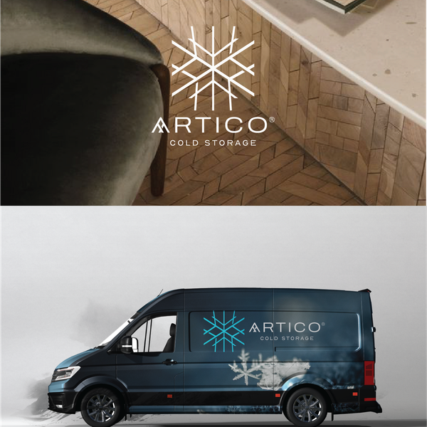 Design by Studio Clevrik titled "Logo (+Brandguide) for Artico - Cold  Storage Company"