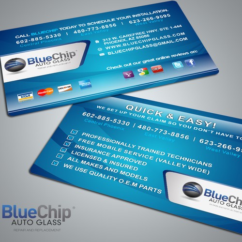 Oversized Business Card Design by rikiraH