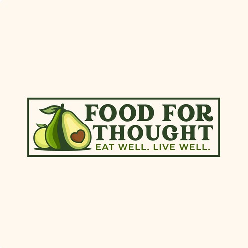 Fresh, Playful Island-Inspired Logo for Food For Thought – Organic Café & Market in the Florida Keys Design by norzone