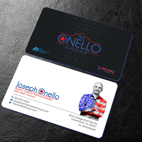 Military Real Estate Business Card Design by Mr Minimalist