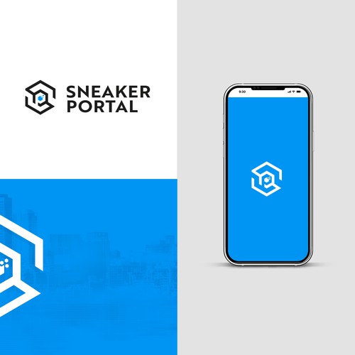 sneaker resale store workflow automation software - modern tech logo design Design by reflect the style