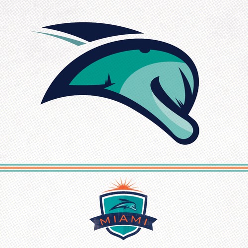 99designs community contest: Help the Miami Dolphins NFL team re-design its logo! Design by J.t.adman