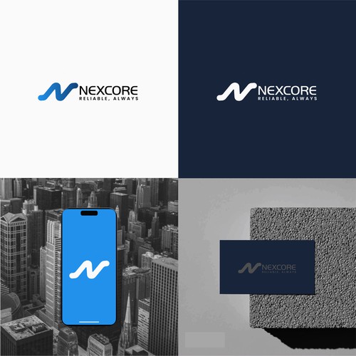 Nexcore Logo Competition Design by ♛ AHSAN