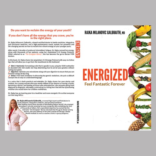 Design a New York Times Bestseller E-book and book cover for my book: Energized Design by DezignManiac