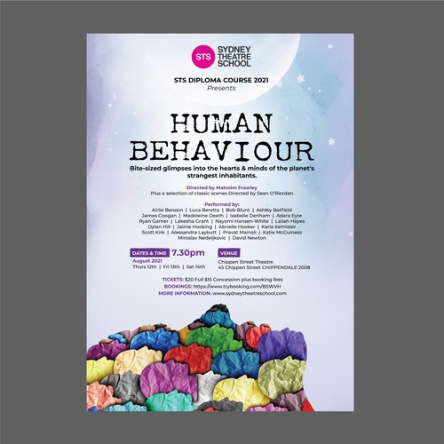 Design a Poster for Our Show "Human Behaviour" Design by GemmyVN