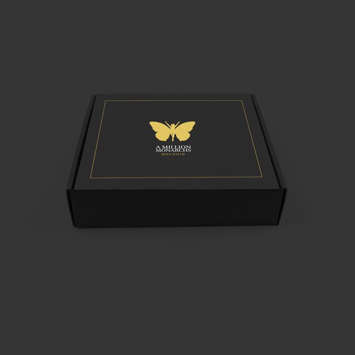 Matte Black Branded Box Design von Greyphic