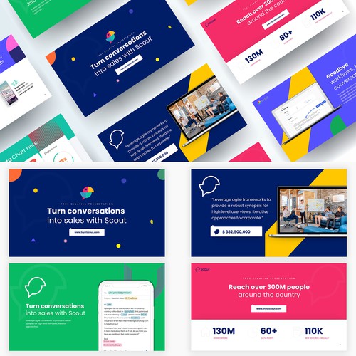 Presentation template (SaaS Marketing Platform) Design by Yeasir Arafat Rubel