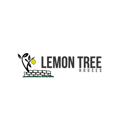 Lemon Tree Houses Logo Folegandros Island Resort in Greece! Design by puky