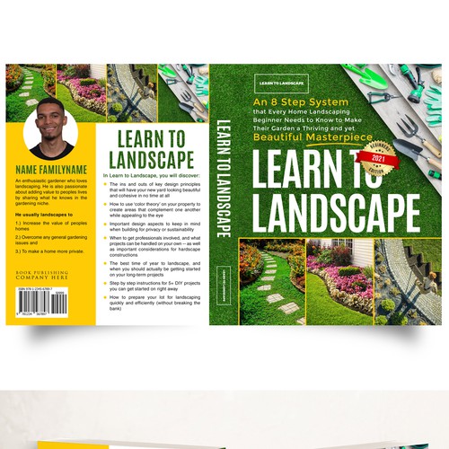 LOOKING FOR A UNIQUE AND BEAUTIFUL BOOK COVER DESIGN FOR A HOME LANDSCAPING BOOK Design by iDea Signs