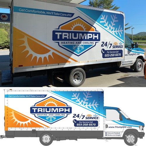 HVAC van wrap Design by Nick T.