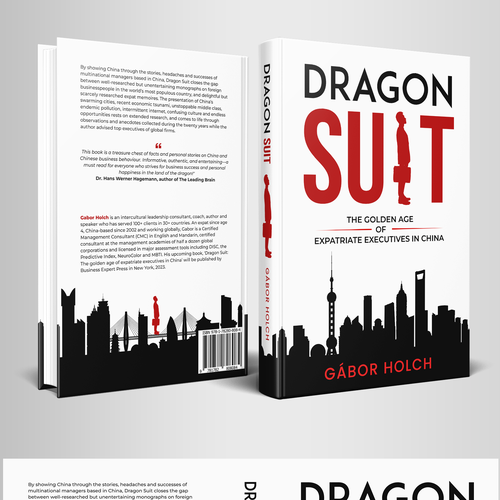 Book cover - Dragon Suit: The golden age of expatriate executives in China Design by Hisna