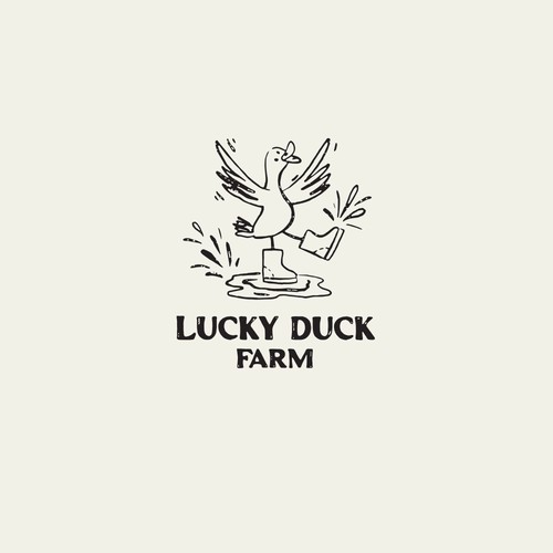 Fun and unique logo with a vintage feel for our farm based business Design by Teri-design