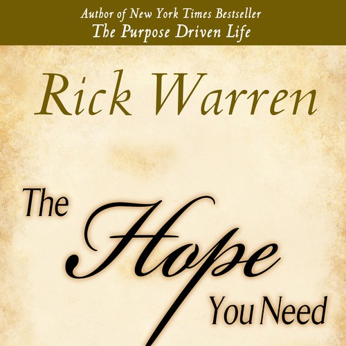 Design Rick Warren's New Book Cover Design réalisé par madscientist