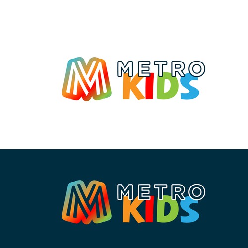 Metro Kids Logo Design by Muchsin41