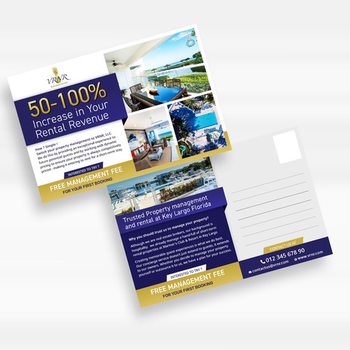 Postcard, flyer or print contest entry by MotivatedDesign