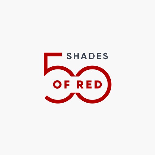 Logo for "50 Shades of Red" themed party Design by NouNouArt