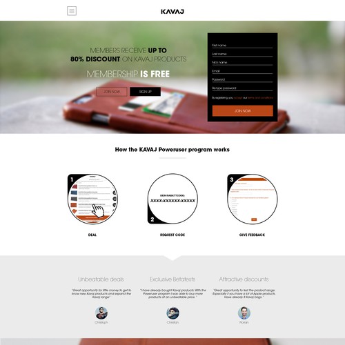 Landing page design contest entry by TuDuong