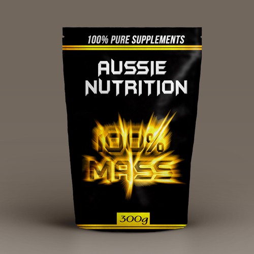 Aussie Nutrition supplement range needs new packaging! Design réalisé par LSDdesign