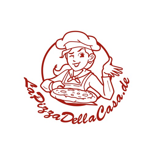 die attraktive Pizzabäckerin Design by brint'X