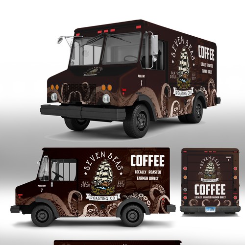 コンペ「Coffee Truck Design - Mobile Unit 7」のデザイン by J.Chaushevさん 