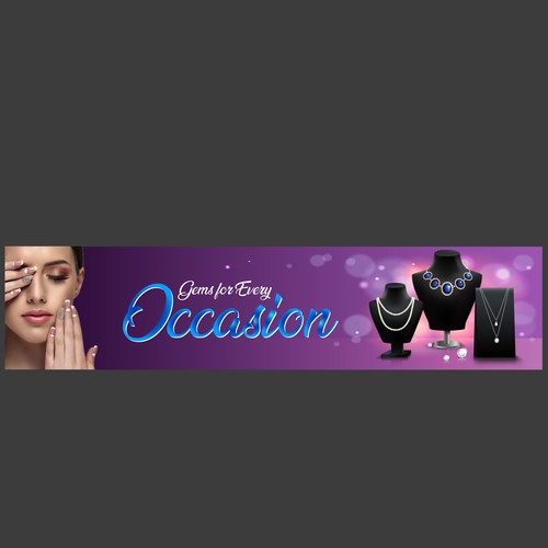 Design an exciting, vibrant Jewellery Banner! Design by imran hanif